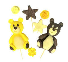 Ensemble de décorations comestibles en sucre, Décorations en pâte à sucre Ursuleti Nati Shop