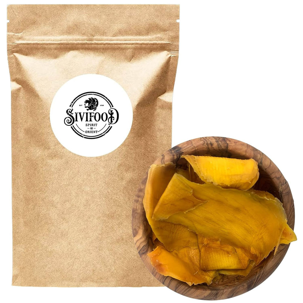SIVIFOOD mangue séchée 1kg - lanières de mangue séchée fruits secs exotiques non soufrés sans sucre ajouté naturel naturel vegan riche en vitamines mangue séchée snack fruit vitaminé 1000g Produits déshydratés Naty Shop 1000G