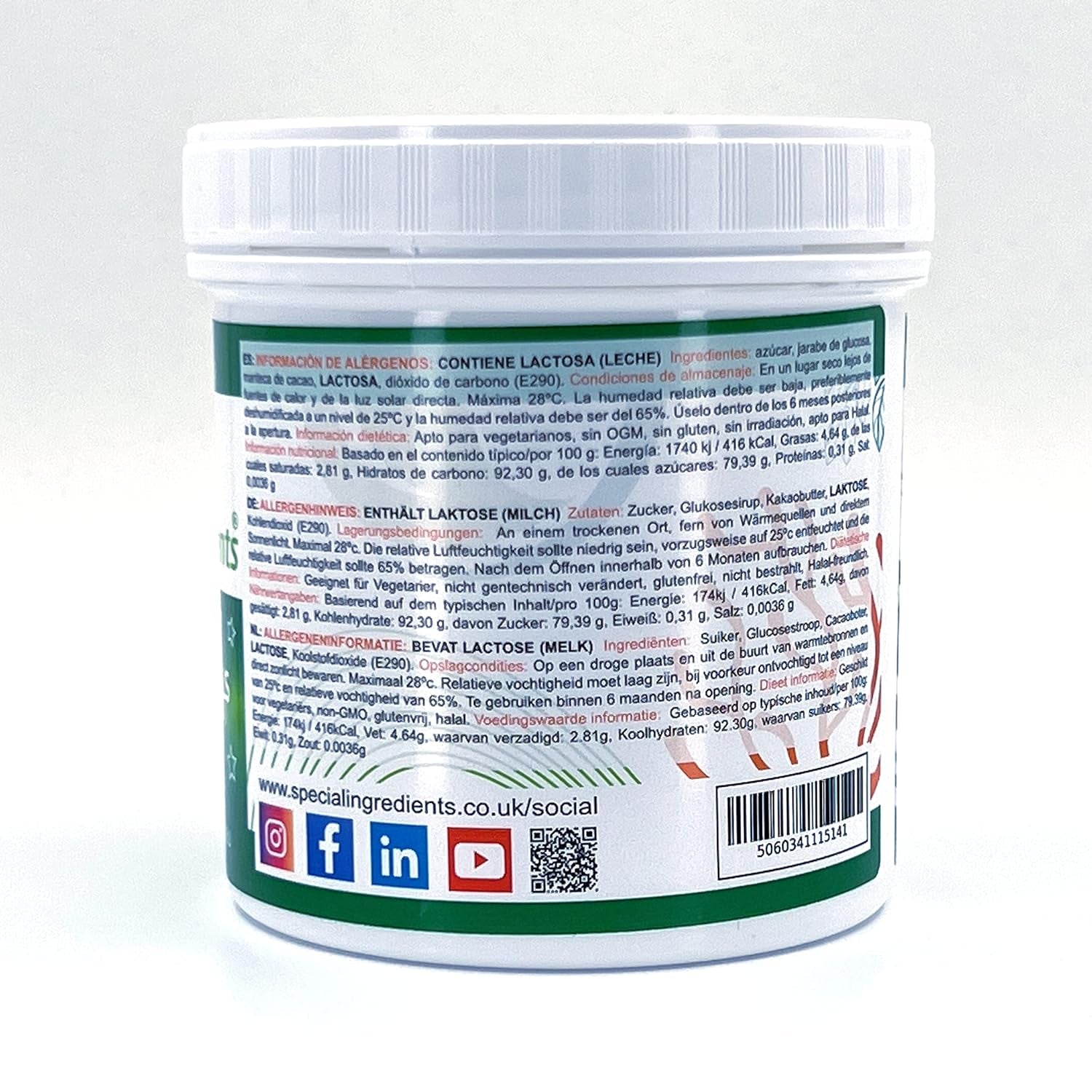 Special Ingredients Crackle Crystals Crackle 500g Cea mai înaltă calitate, fără OMG, ideal pentru prăjituri, dulciuri și înghețată Pasta de zahar Naty Shop