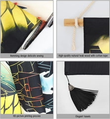 Tapisserie à suspendre toile art mural peinture personnages japonais Maison - Accessoires et Décorations Naty Shop