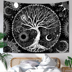 Tapiserie sequpr copac viata soare luna Casa - Accesorii si Decoratiuni Naty Shop 150L X 129.5B Cm