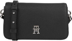 Tommy Hilfiger Sac bandoulière Emblem Flap Crossover Small Sacs pour femmes Naty Shop Noir