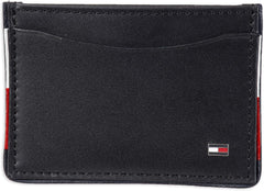 Tommy Hilfiger Portefeuille porte-cartes avec blocage RFID pour homme Naty Shop Black Pepper Taille unique