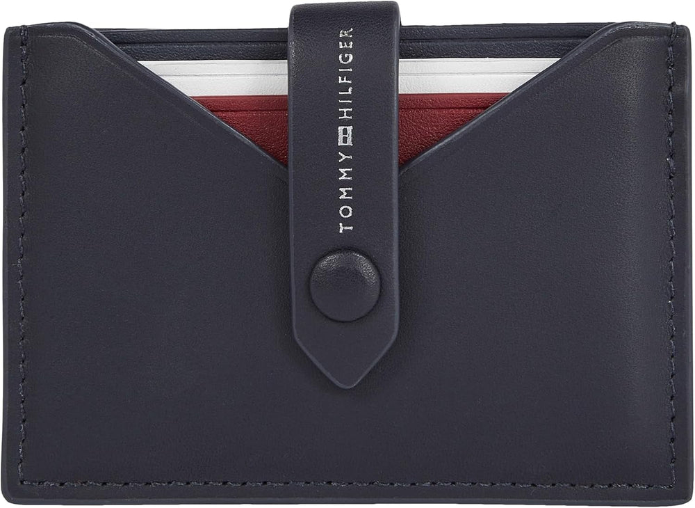 Tommy Hilfiger Portefeuille Homme Smooth Retractable Cc Small, Bleu (Space Blue), Onesize Portefeuille Homme Naty Shop Default Title