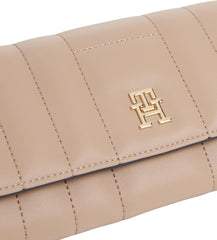 Tommy Hilfiger Feminine Flap Large Wallet, Beige (Coastal Taupe), Taille Unique Portefeuille Femme Naty Shop