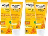 WELEDA Crème de Soin Bébé Calendula Bio Corps & Visage 75 ml - Crème visage / crème pour la peau pour cosmétiques naturels à l'huile de sésame et à la lanoline pour le soin des peaux sèches. Crème de soin hydratante pour bébés et enfants Enfants - Bain et Soin Naty Shop Default title