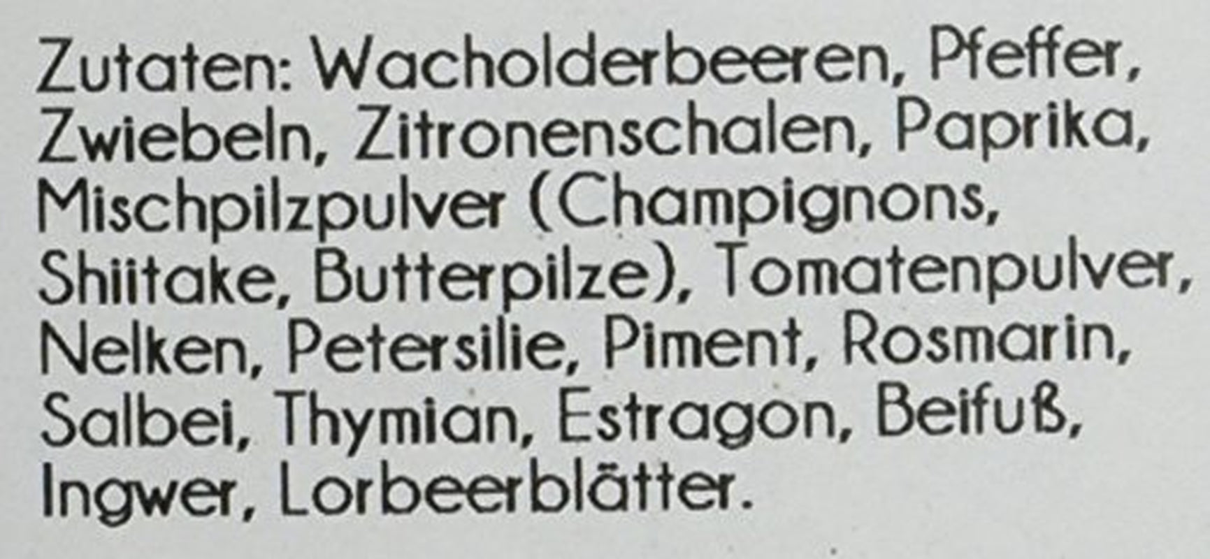 Gewürz sauvage 400 g, 1er paquet (1x 0,4 kg)
