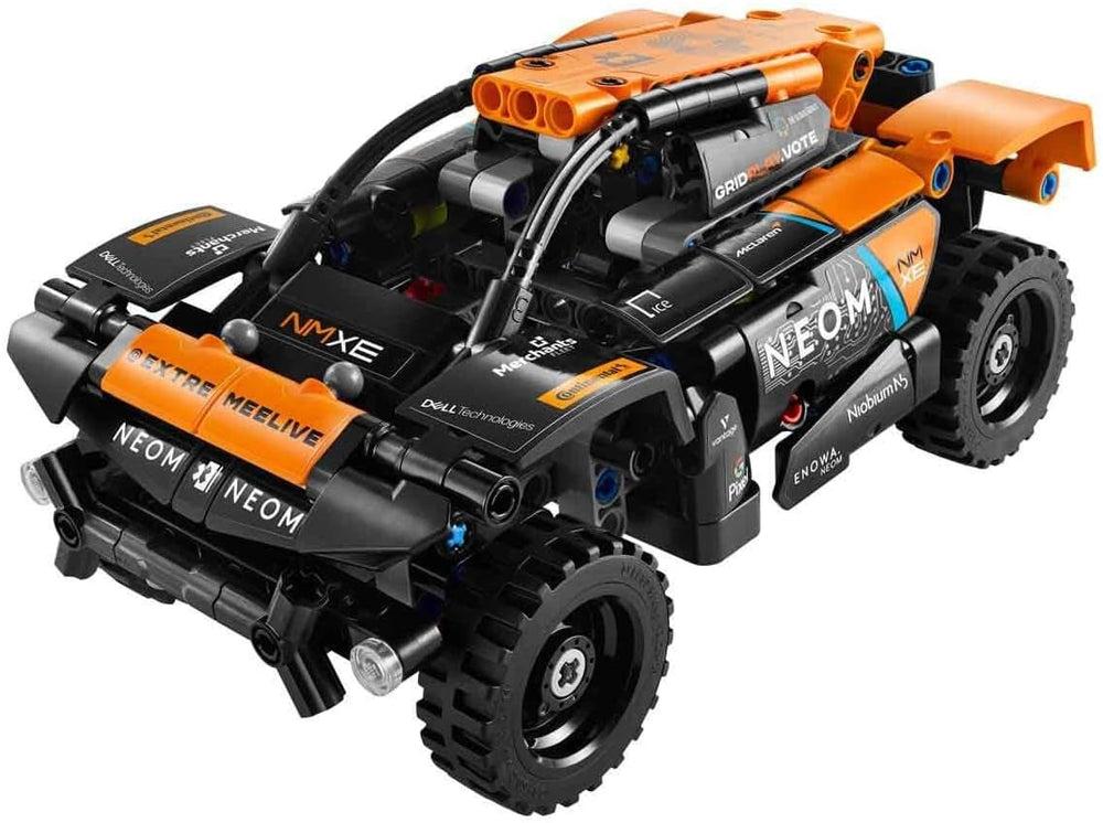 LEGO Technic NEOM Mclaren Extreme E Ensemble de voiture de course, jouet à moteur pour enfants, voiture éolienne à construire, cadeau technique pour garçons et filles de 7 ans 42166 Ensembles de construction Besuche den LEGO-Store