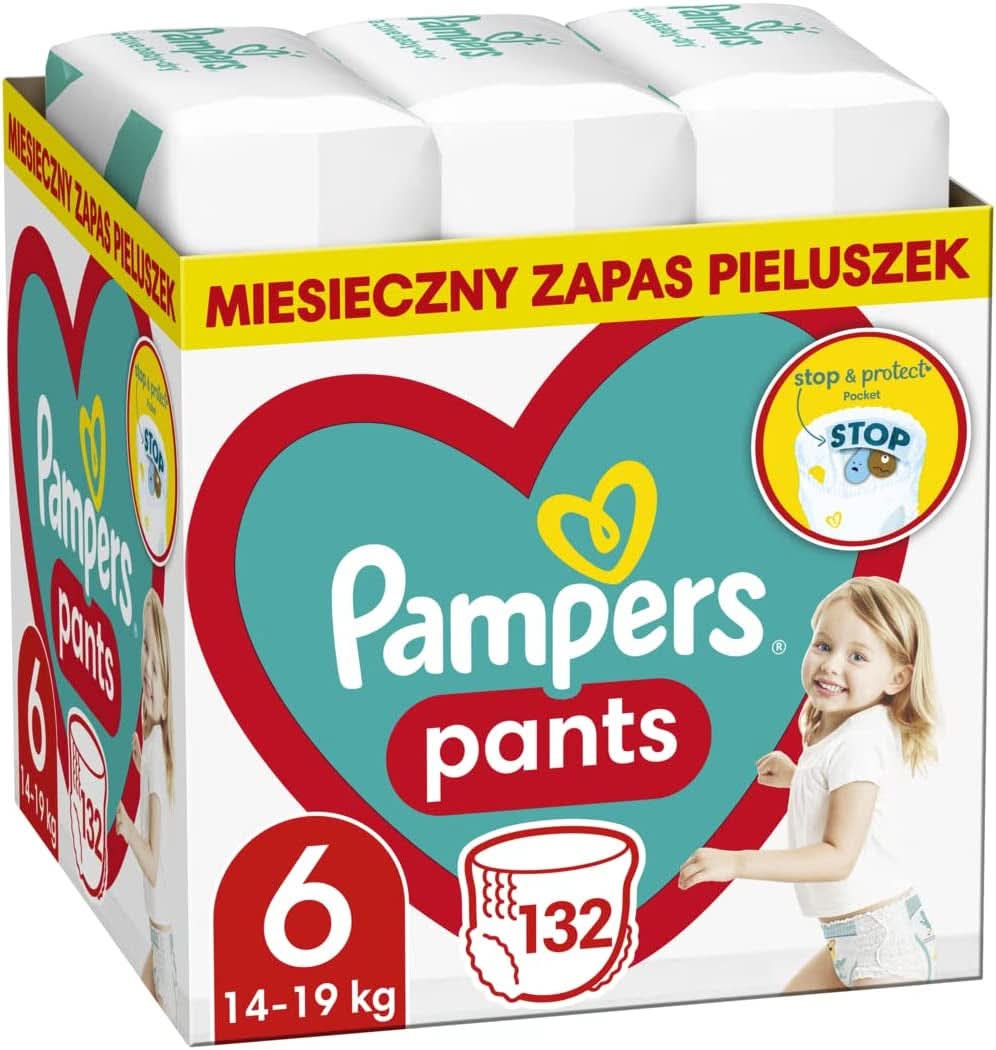 Pampers (version classique), pantalons garçon/fille 7 74 pcs Mère et Bébé Naty Shop 6 (132 pcs)