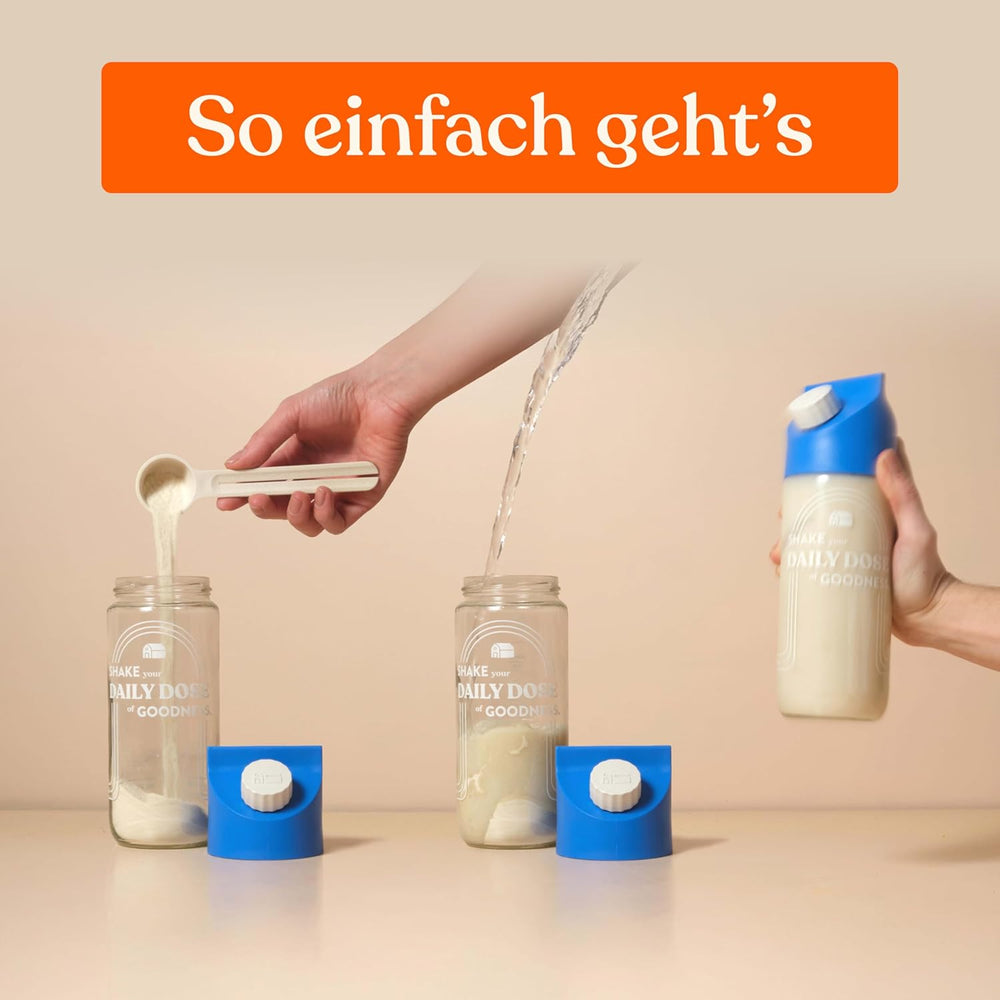 Blue Farm Barista Oat Base für bis zu zu 8L zum selbermischen – Bio Haferdrink Barista Edition – Milchalternative sans Zusatzstoffe und Zuckerzusatz – Vegan et Glutenfrei – 90% weniger Verpackungmüll