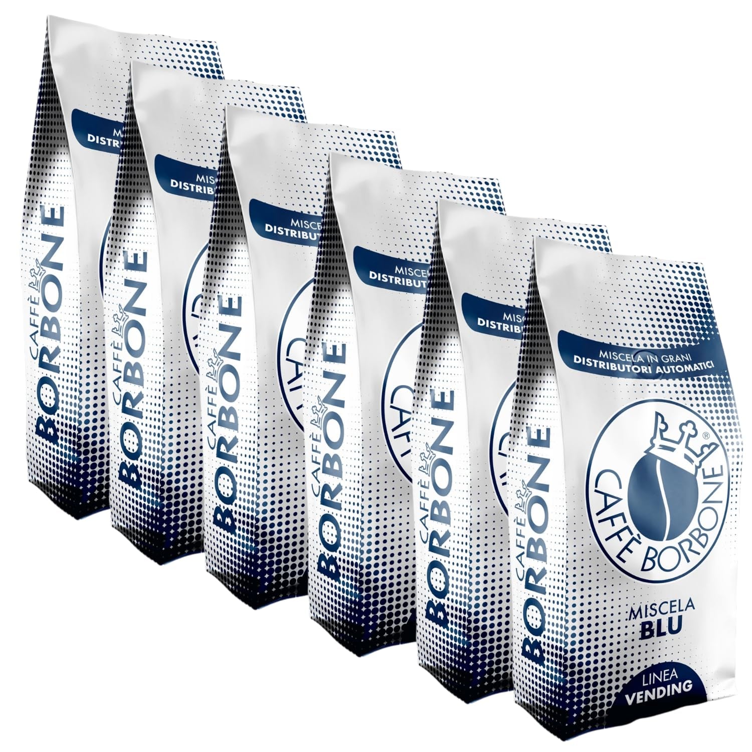 Café en grains BLEU Blend Borbone 1 kg x 6