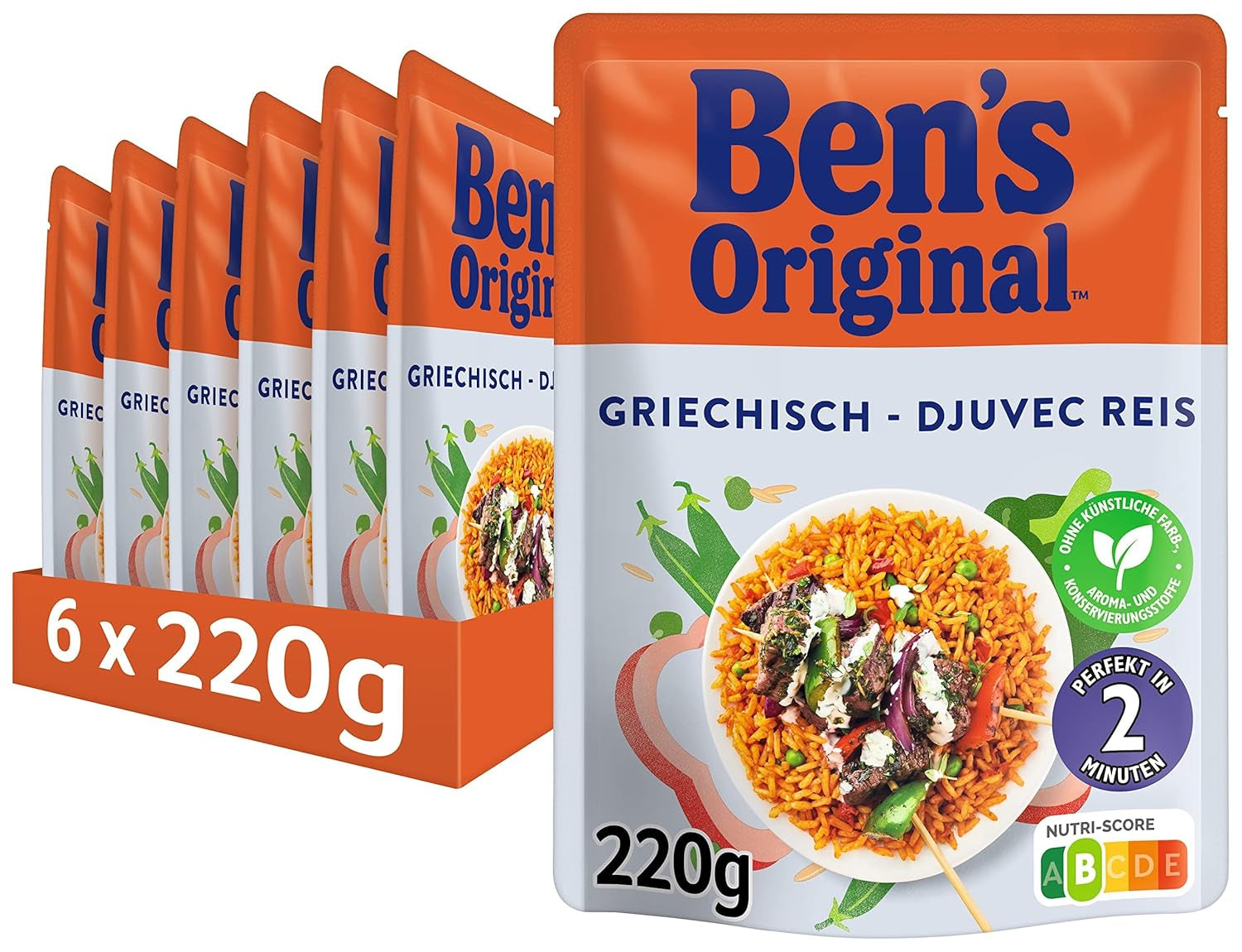 BEN'S ORIGINAL™ Riz Express Méditerranéen 6 x 220g