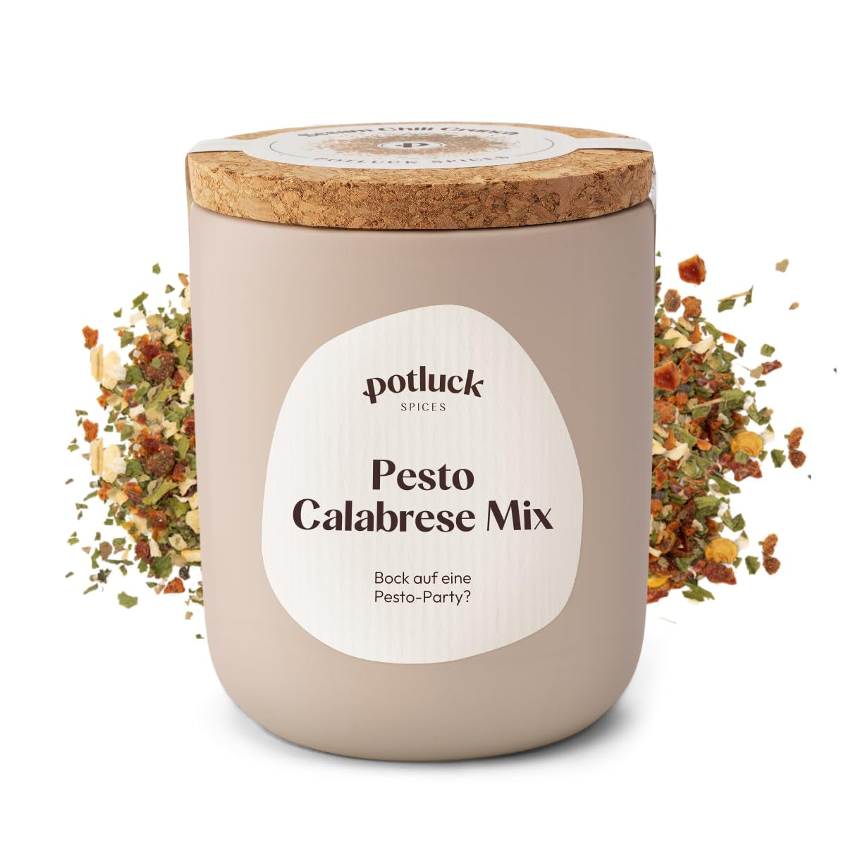 Repas-partage | Pâtes et pizza Kräuter | Gewürzzubereitung im Keramiktopf | 40g | Végétalien, sans gluten et avec des ingrédients naturels