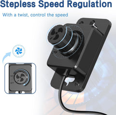 Aygrochy Ventilateur de conduit réglable 200 mm 70 W avec moteur EC pour chauffage, refroidissement, boosters, tentes de culture, culture hydroponique, ménage, ventilation et ventilateur d'échappement.