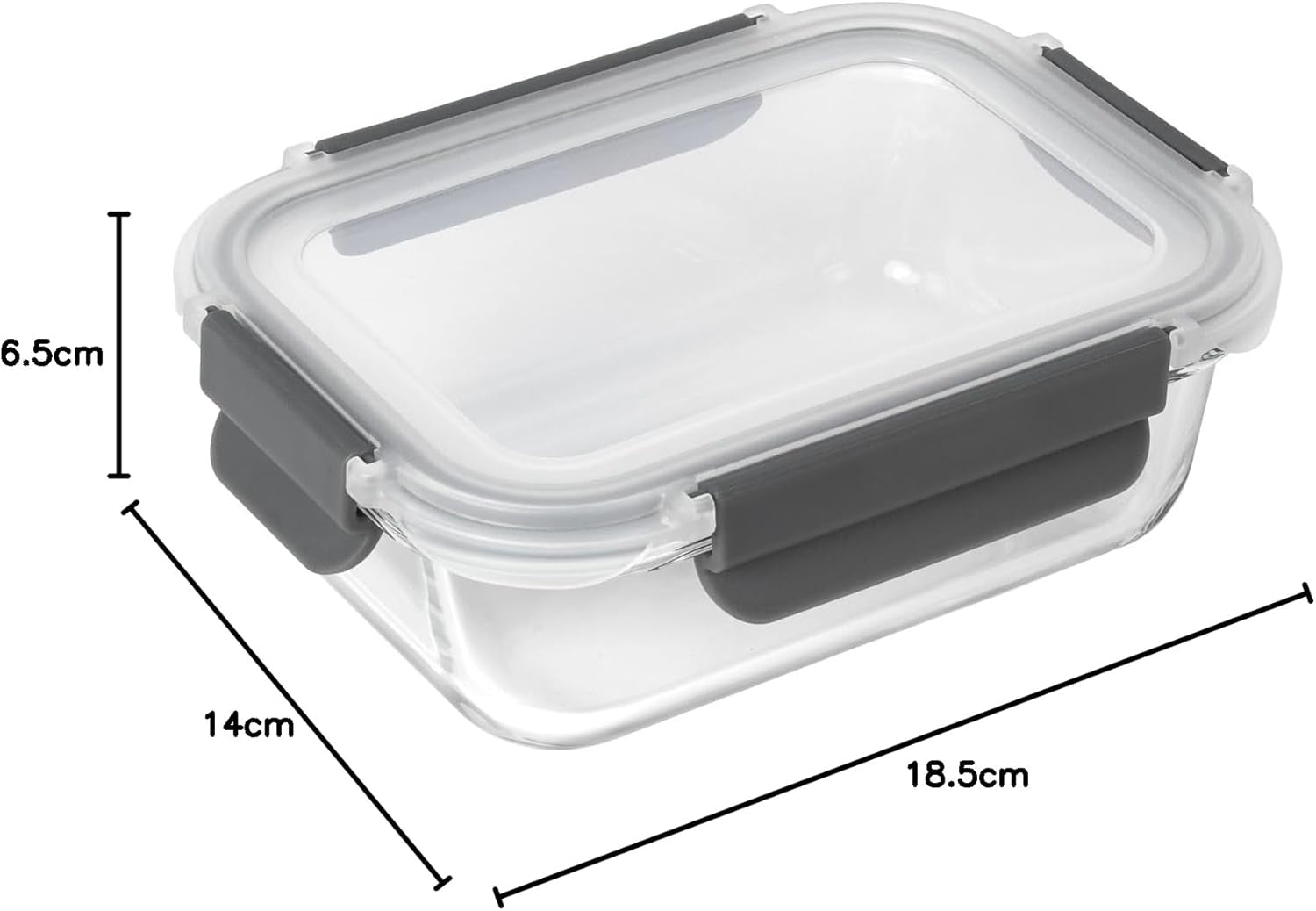 KUHN RIKON 24031 Pot en verre, verre, transparent Boîtes de conservation alimentaire Naty Shop