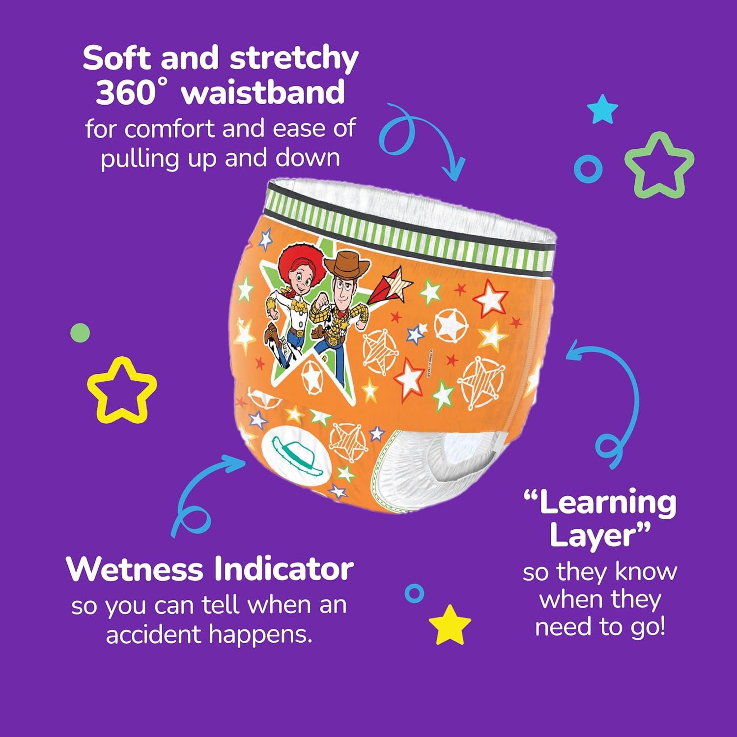 Couches de jour unisexes Huggies Pull-Ups, taille 6, 20 pantalons