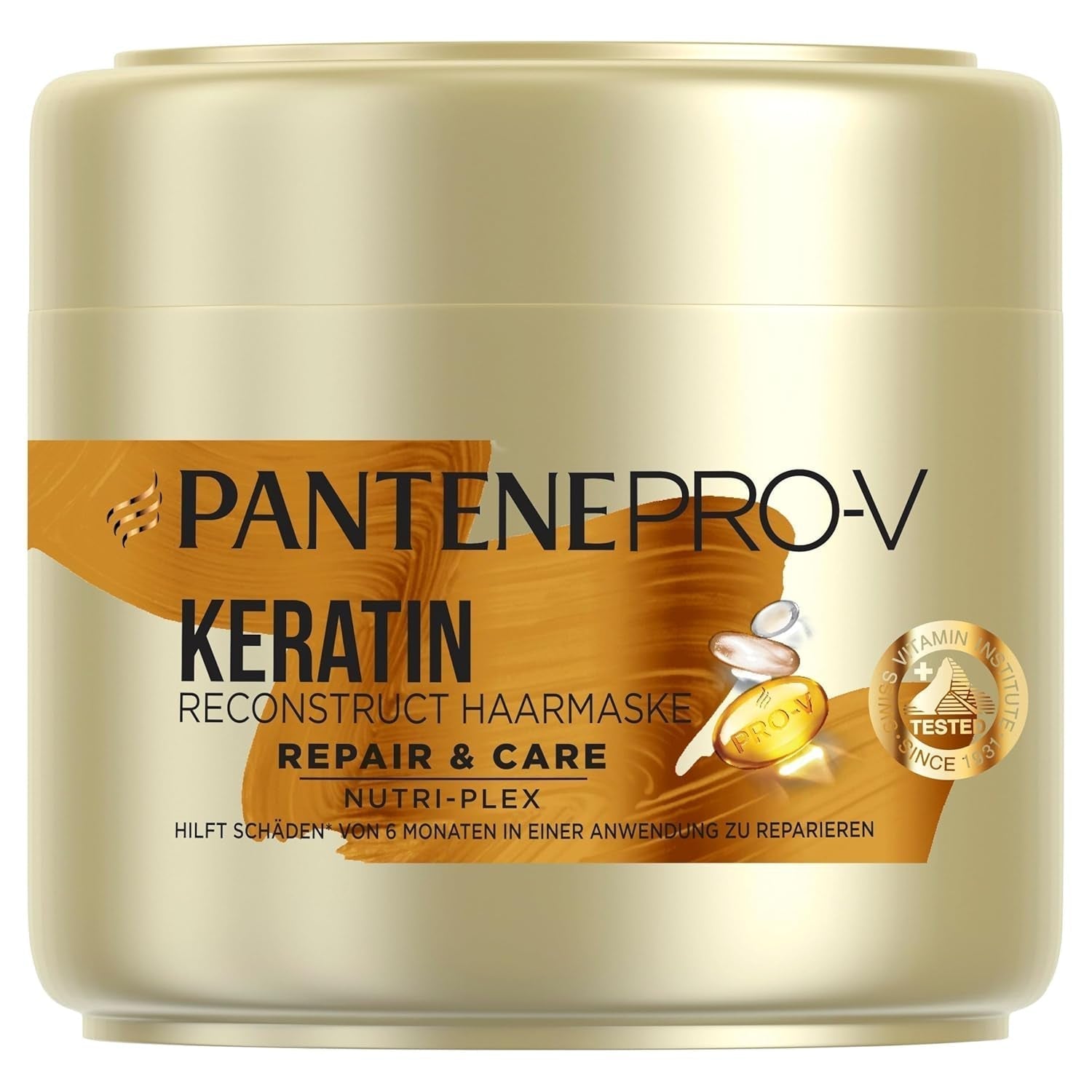 Pantene Pro-V Repair & Care Keratin Protect Hair Mask 500ml pentru păr uscat și deteriorat Ajută la repararea a 6 luni de deteriorare în doar 1 aplicare, cu Formula Pro-V și Active Nutri-Plex Masca de par Naty Shop Mască de păr