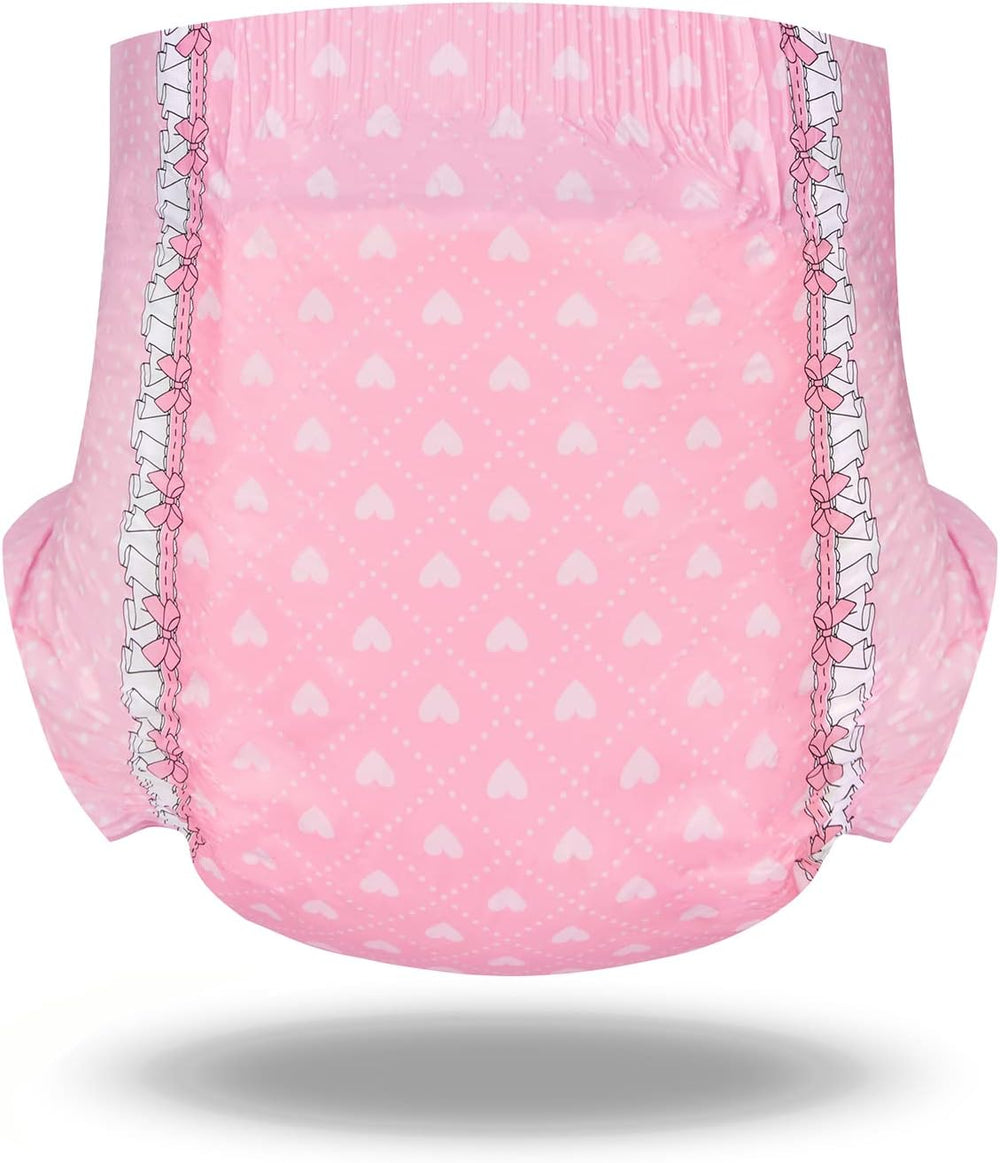 Couches imprimées pour adultes 5500-5800 ml, lot de 2 – Bébé rougissant (M)