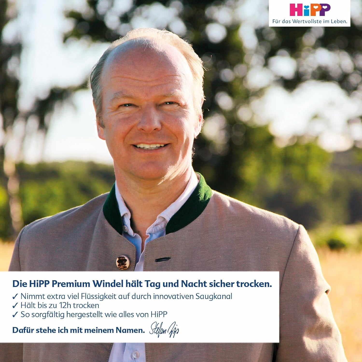 Couche HiPP Extra Soft Premium Taille 1 Nouveau-né 2-5 kg, 72 pièces (3 paquets de 24), avec protection contre les fuites à 3 voies et double protection cutanée