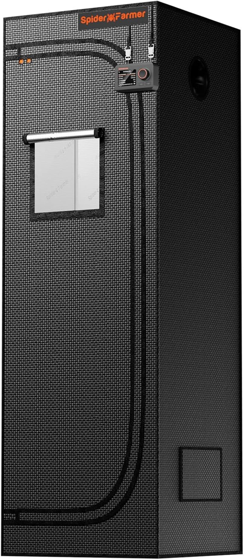 Spider Farmer Pro Tente de culture 70 x 140 x 200 cm avec porte roulante, fenêtre d'observation, panneau de sol amovible, tissu Mylar 2000D, pour culture hydroponique intérieure avec SF4000, G4500, SE4500