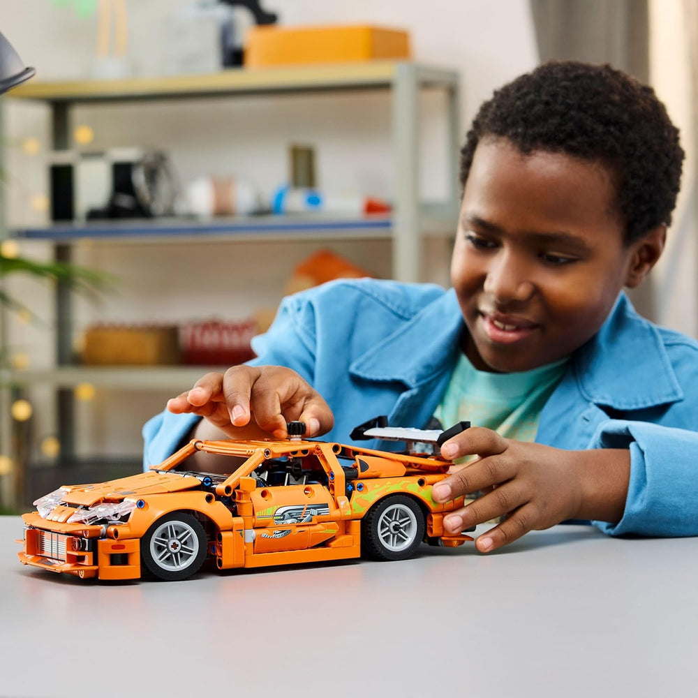 LEGO Technic Fast and Furious Toyota Supra MK4 - Jeu de voiture - Avec moteur à 6 cylindres et porte-clés - Ensemble de modèles pour jeunes et filles à partir de 9 ans - Idée cadeau pour le anniversaire 42204