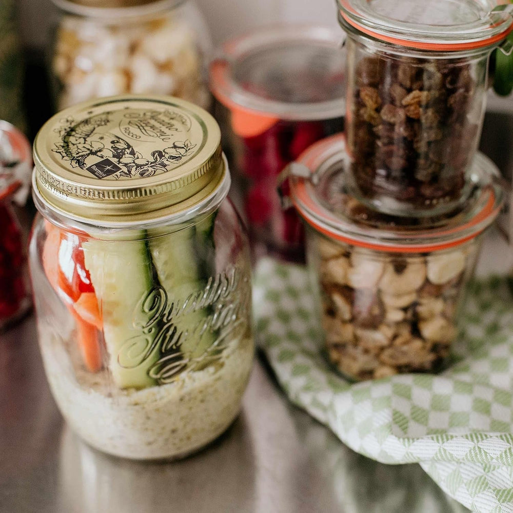 Pot de conservation Bormioli QUATTRO STAGIONI 1 litre (lot de 2) Boîtes de conservation alimentaire Naty Shop