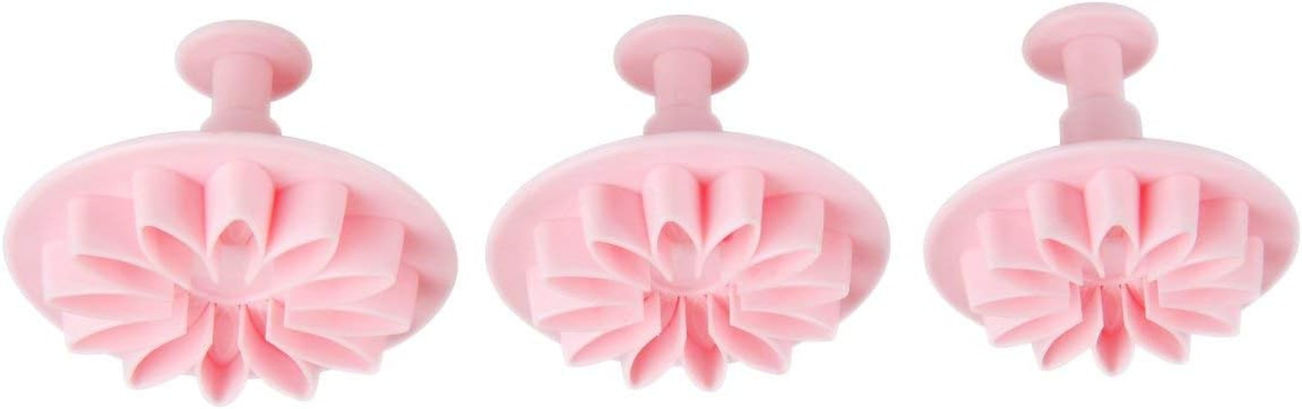Zenker coupe-fleurs pour fondant 5,5/6/7 cm, rose, plastique, 3 pièces