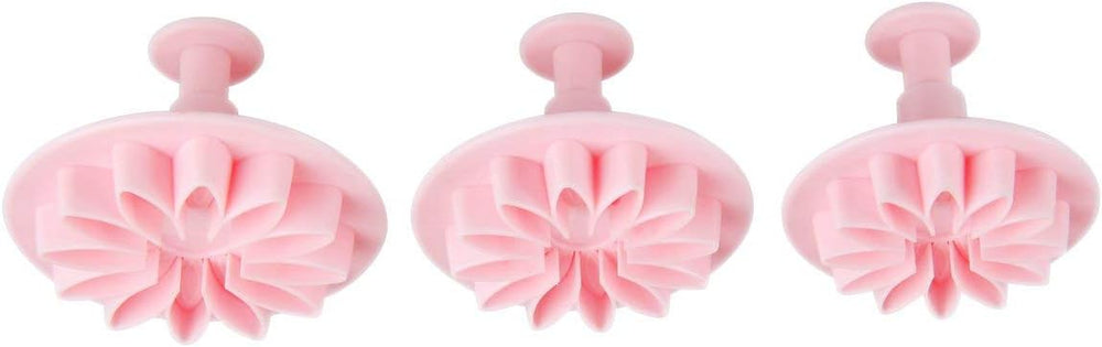 Zenker coupe-fleurs pour fondant 5,5/6/7 cm, rose, plastique, 3 pièces