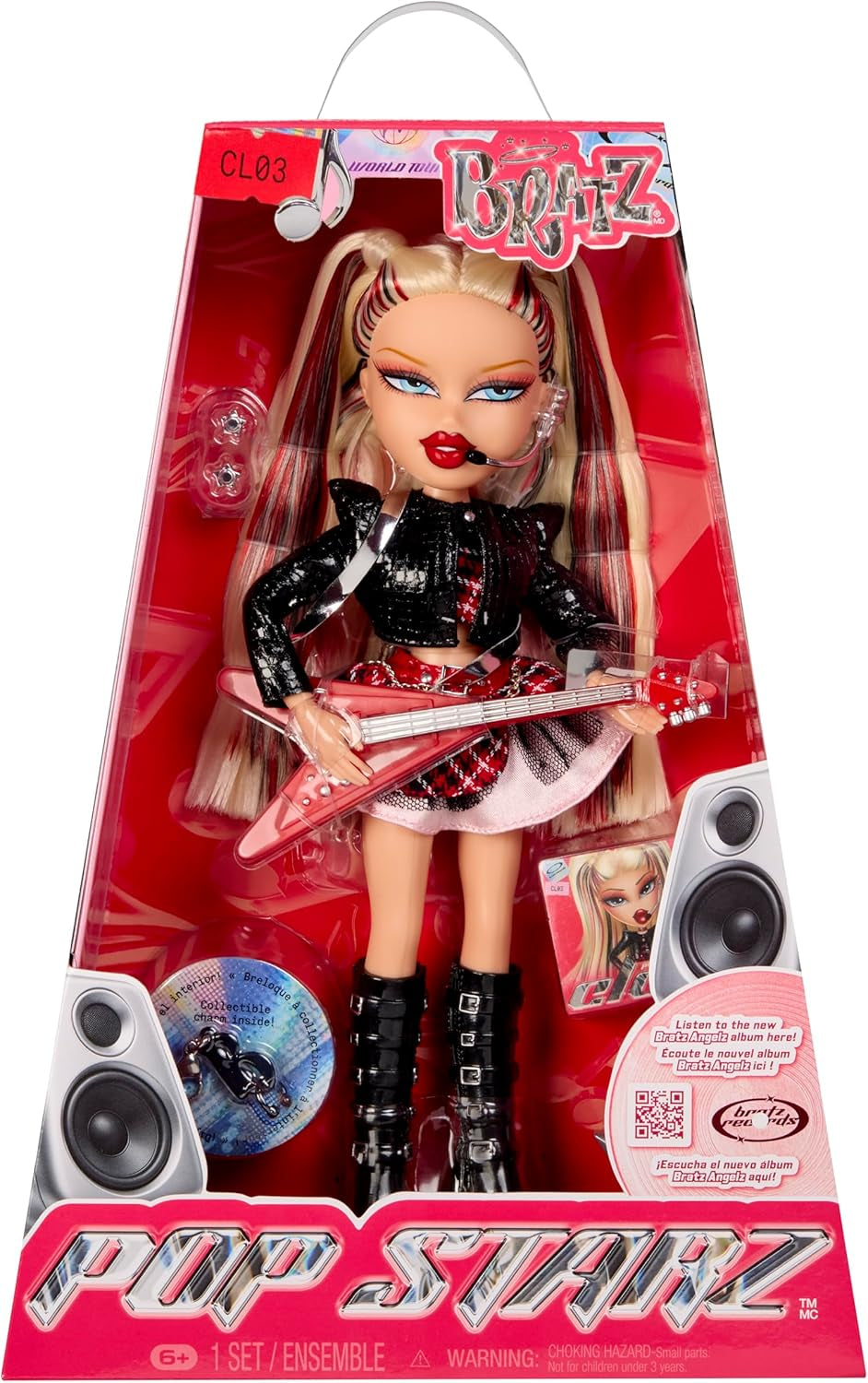 BRATZ Pop Starz Yasmin – Modepuppe mit Anhänger zum Sammeln, Outfit et Musikzubehör