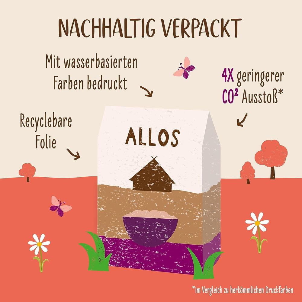 Allos Hof Granola aux baies | Muesli biologique | Muesli aux baies | Muesli croustillant | Céréales pour le petit déjeuner | Pack de 6 (6 x 300g), 1 pièce (pack de 6)