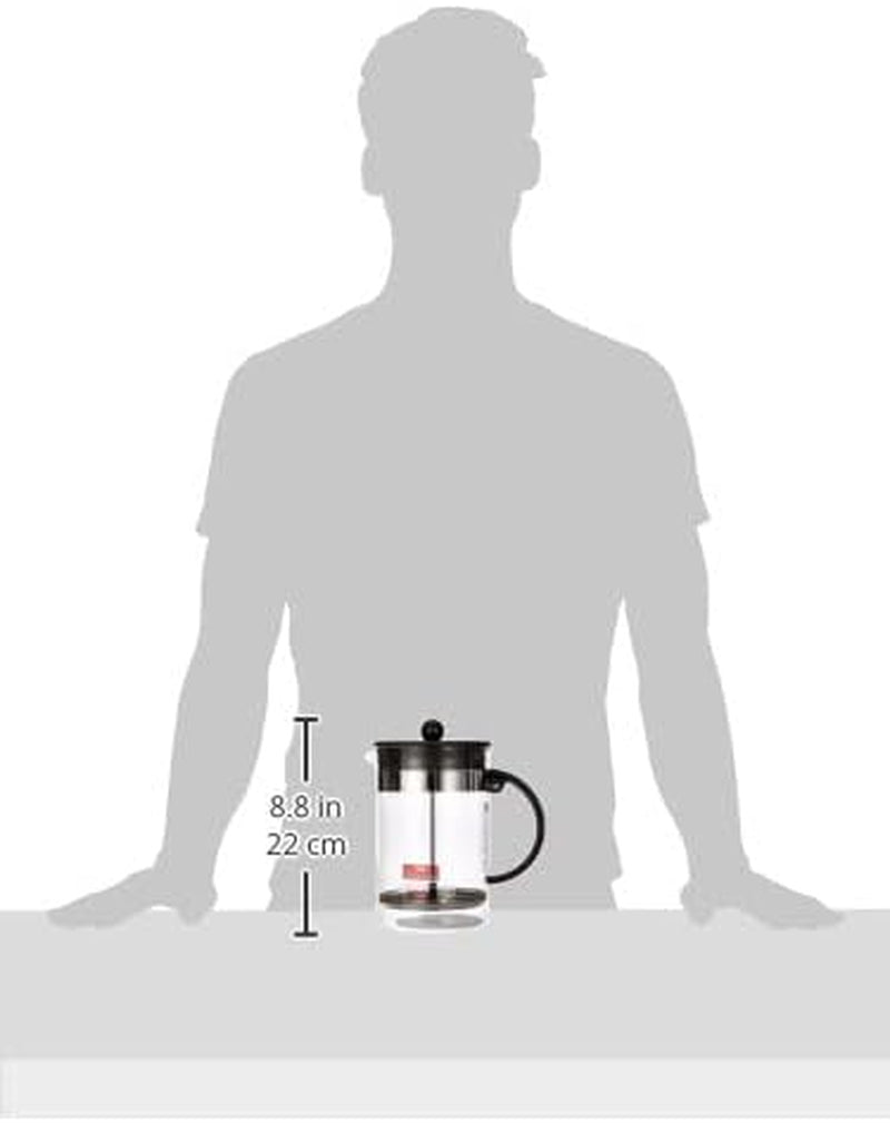 Cafetière Bodum 1582-01 bistroNOUVEAU (système French Press, passe lave-vaisselle), 1,5 litres, noir