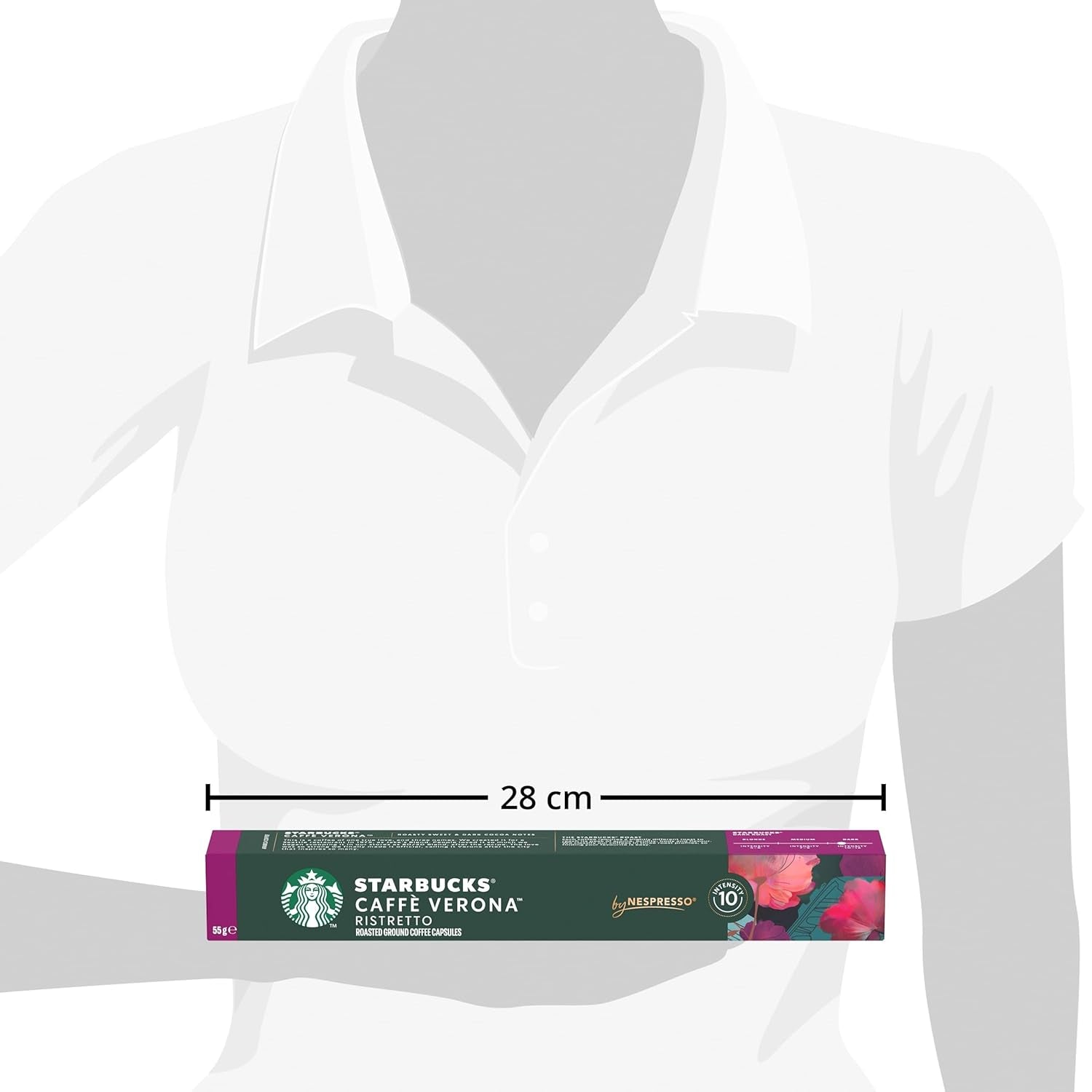 STARBUCKS Caffé Verona de Nespresso, torréfaction foncée, Kaffeekapseln 10 x 10 (100 Kapseln)
