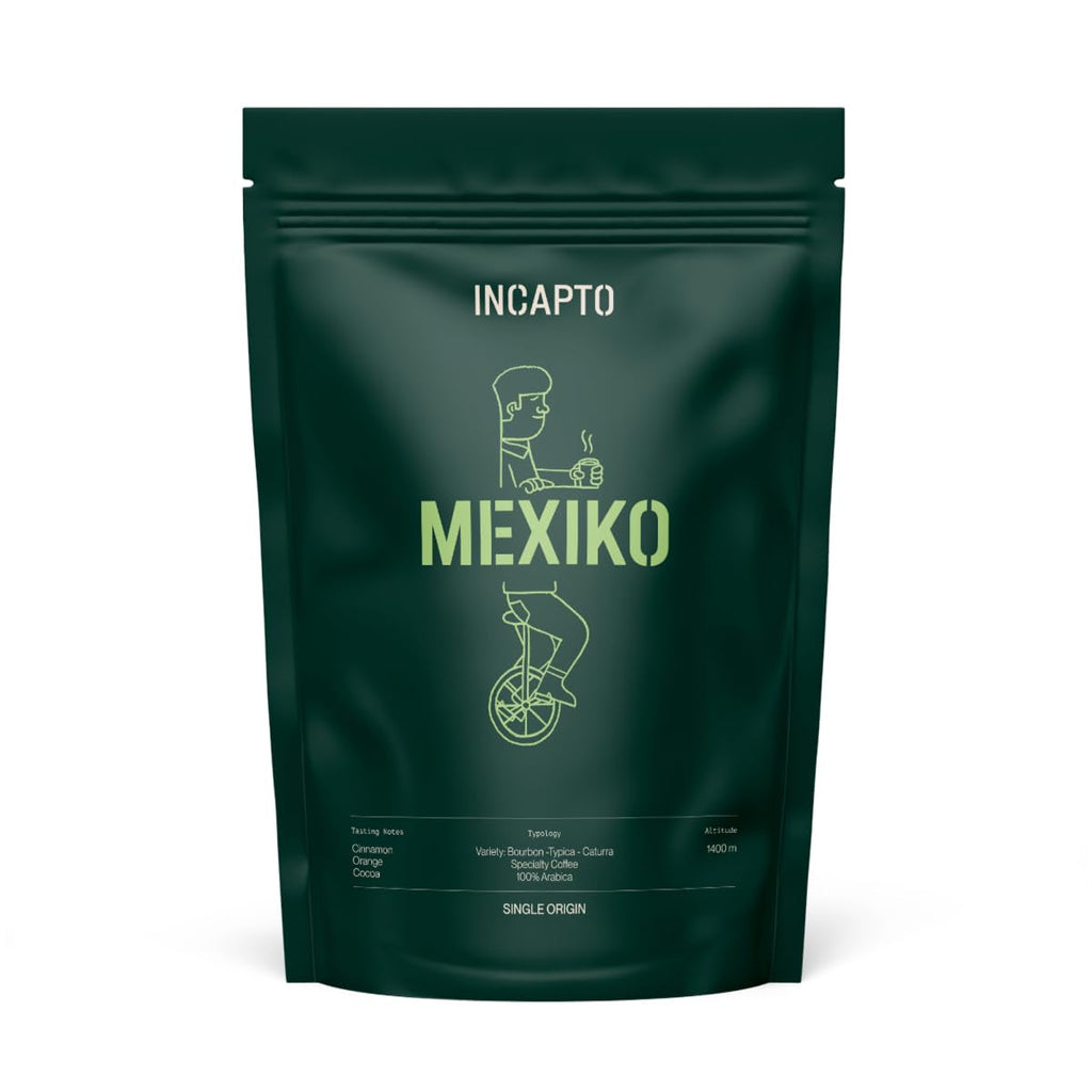 Boabe de cafea speciale Incapto | Origine unică Mexic | Espresso 100% Arabica | Cafea de specialitate 82 puncte SCA | Boabe de cafea prăjite tradițional | Plantație Chiapas, Ethichub Cafea Naty Shop 500 grame Mexic