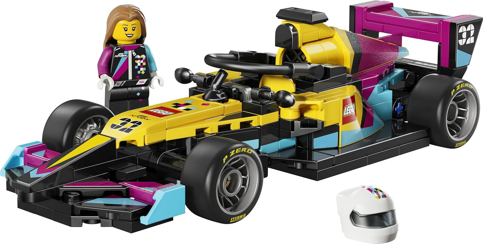 LEGO Speed ​​​​Champions F1 ACADEMY Rennwagen - Spielzeug Modellauto - Mit Formel 1 Rennfahrerin Minifigur - Geschenk für Mädchen, Jungen & Erwachsene Fans à partir de 10 ans - 77258