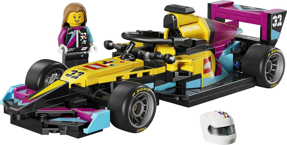 LEGO Speed ​​​​Champions F1 ACADEMY Rennwagen - Spielzeug Modellauto - Mit Formel 1 Rennfahrerin Minifigur - Geschenk für Mädchen, Jungen & Erwachsene Fans à partir de 10 ans - 77258