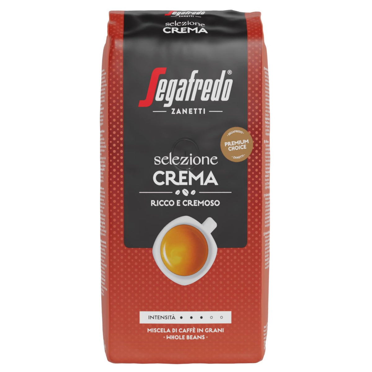 Segafredo Zanetti Selezione Haricots à la crème, paquet de 6 (1 x 1 kg)