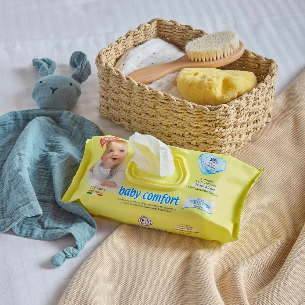 Milleusi Classic Fresh & Clean, Lingettes humides, 72 pcs Lingettes humides pour bébé Naty Shop