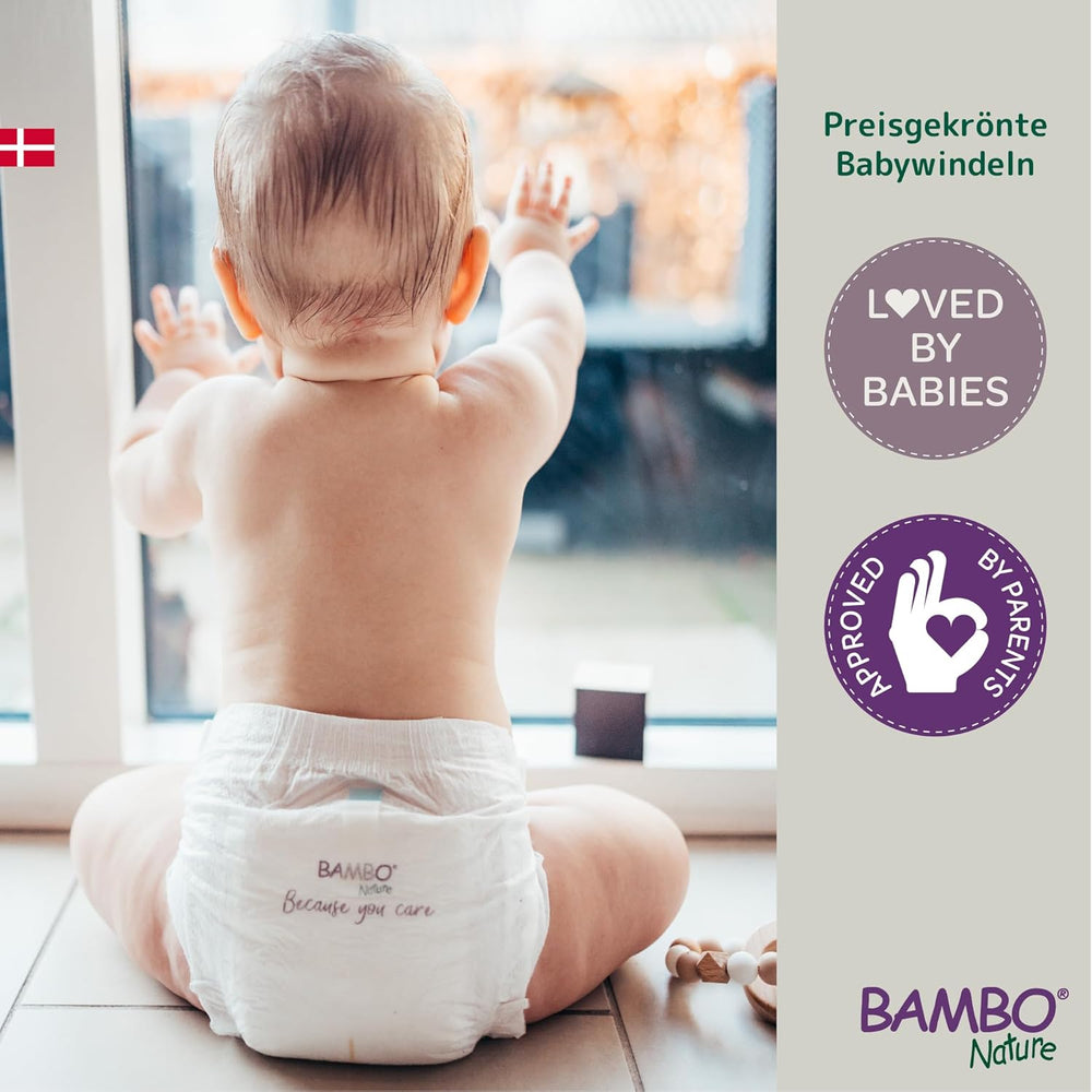 Couches bébé Bambo Nature, taille 4 (7-14 kg) - 48 pièces. Couches haut de gamme avec protection améliorée contre les fuites | Confort et liberté ultimes pour les enfants actifs | Couches testées dermatologiquement