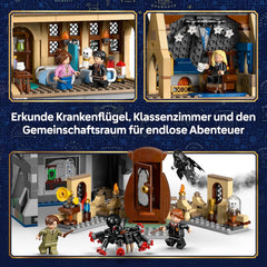 LEGO Harry Potter Château de Poudlard : Flèches de château - Ensemble de bricolage avec 7 figurines - Modèle avec Hermine et Ron Figures - Créations créatives pour les filles, les jeunes et les fans à partir de 9 ans - 76463