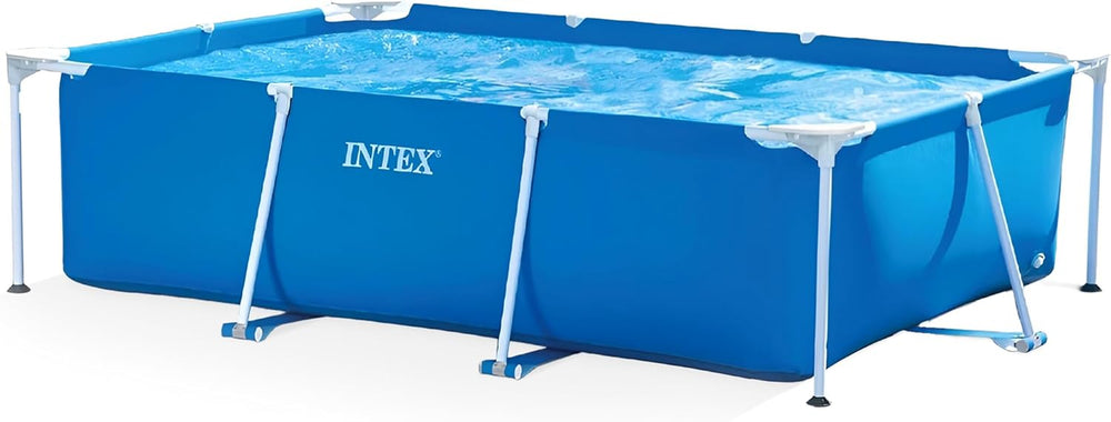 Intex 28271NP - Piscine hors sol rectangulaire avec cadre, 2282 L, acier et PVC, bleue, 260x160x65 cm