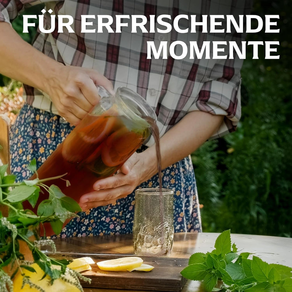 Lipton Peach Iced Tea Set, rafraîchissant pour toute la famille, 18 sachets de thé, poudre de brassage maison