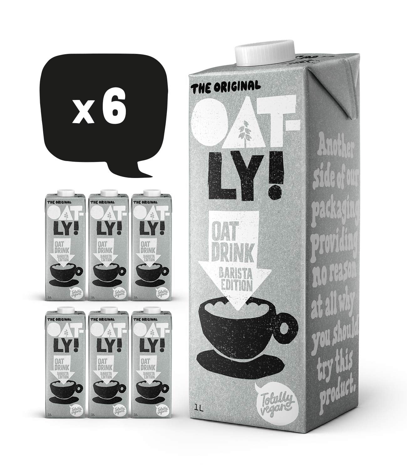Oatly Barista Haferdrink Barista Edition, longue durée de vie 1 litre (paquet de 6)
