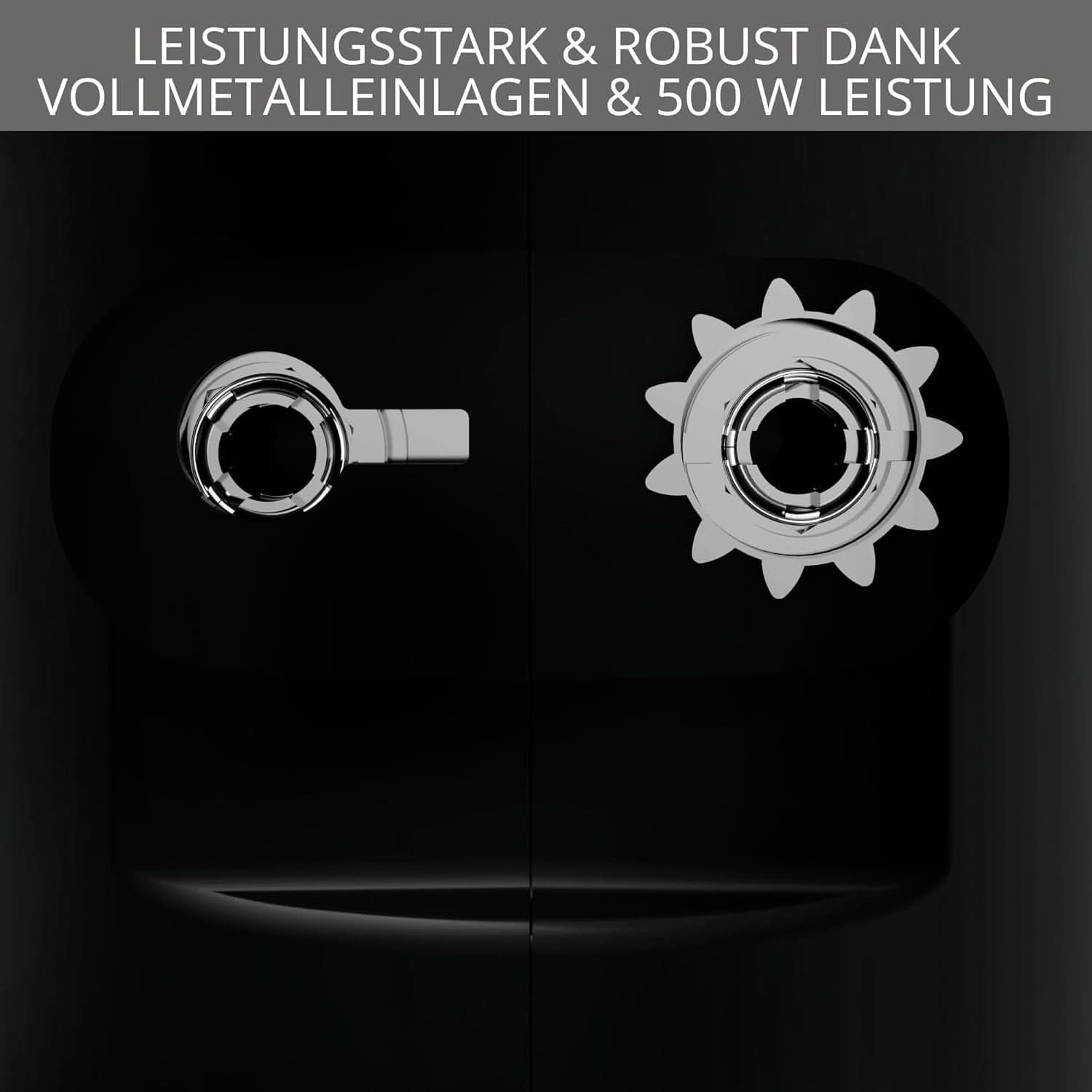 Krups 3Mix 7000 Batteur à main 60 Jahre Special Edition, 500 Watt, Knet- Und Rührhaken Aus Edelstahl, Langes Netzkabel, Zubehörtasche, F6085811, Schwarz/Kupfer Kitchen Naty Shop