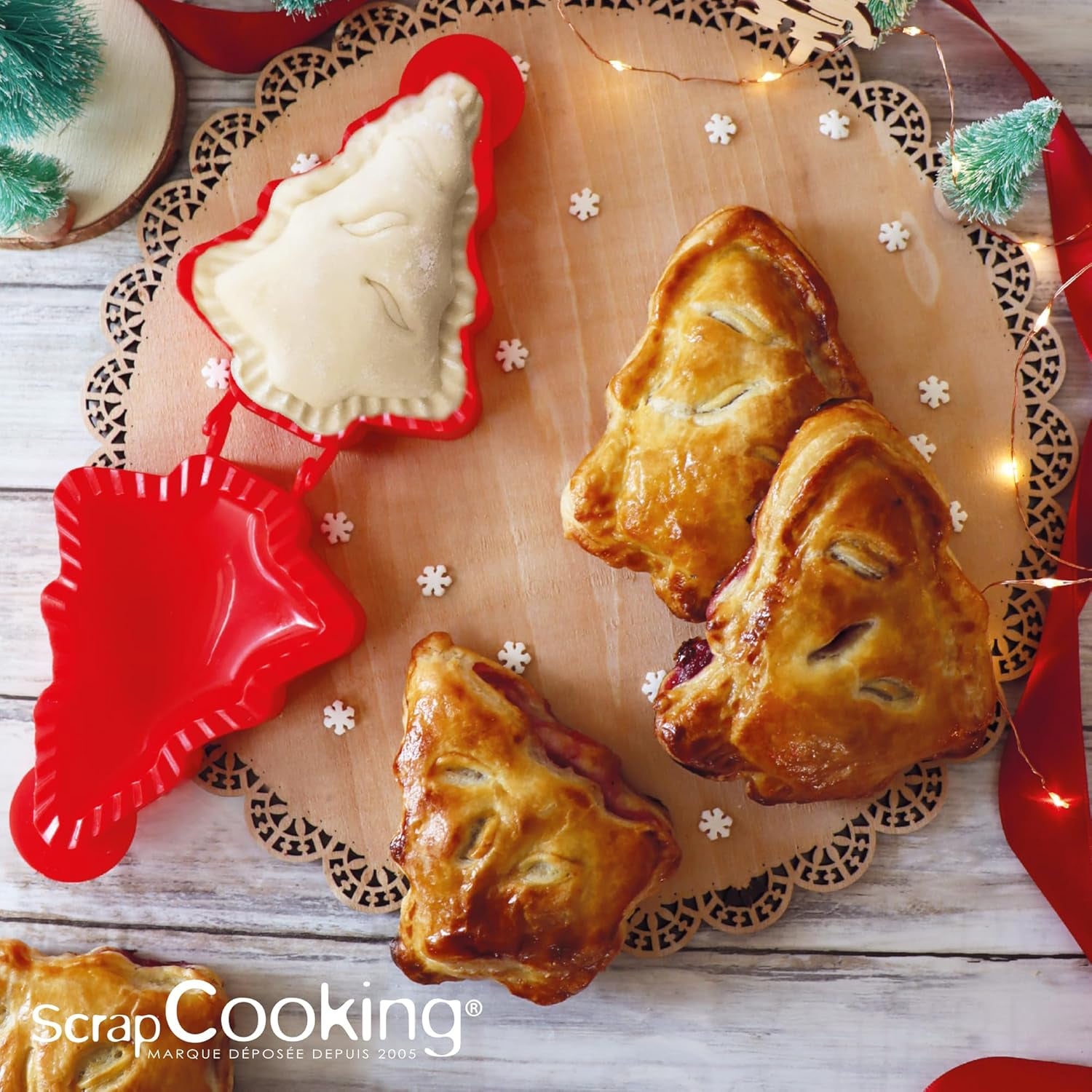 ScrapCooking – Emporte-pièce Sapin de Noël – Emporte-pièce de Noël pour pâtes farcies – Pâtisserie, Cuisine – Emporte-pièce – Strudel Empanadas – Pâtes aux Myrtilles – 2154