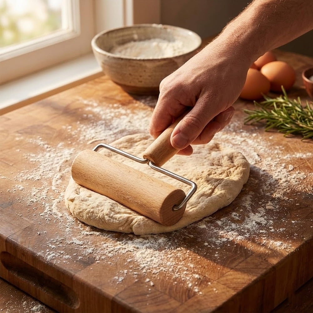 Rouleau à pâtisserie, rouleau à pâtisserie, rouleau à pâtisserie en bois, adapté à la cuisson et à la cuisine à domicile, tortilla, pizza, biscuits