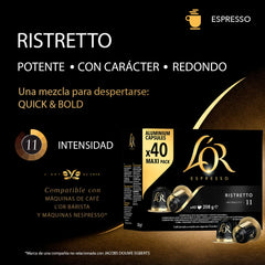capsules en aluminium, Ristretto, Intensité 11, 40 pièces, 208 g