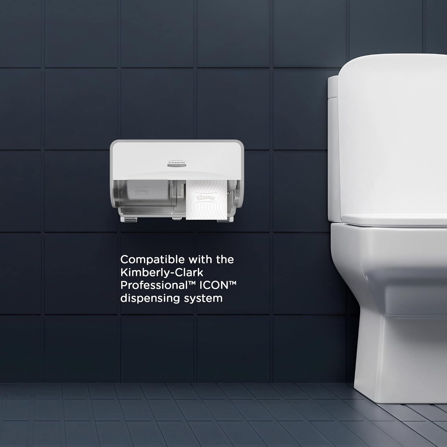 Kleenex Standard Roll 8441 Papier toilette – Papier toilette 2 épaisseurs – 6 paquets de 6 rouleaux x 600 feuilles chacun, blanc (36 rouleaux/21 600 feuilles au total)