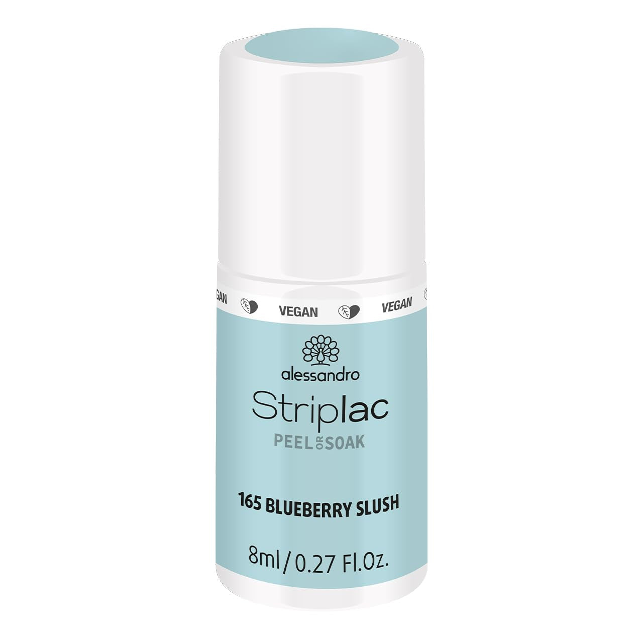Vernis à ongles UV Alessandro Striplac Lavender Lemonade – Délicat et longue durée – S'enlève facilement grâce à la technologie de retrait – Vegan et cruelty-free – 8 ml