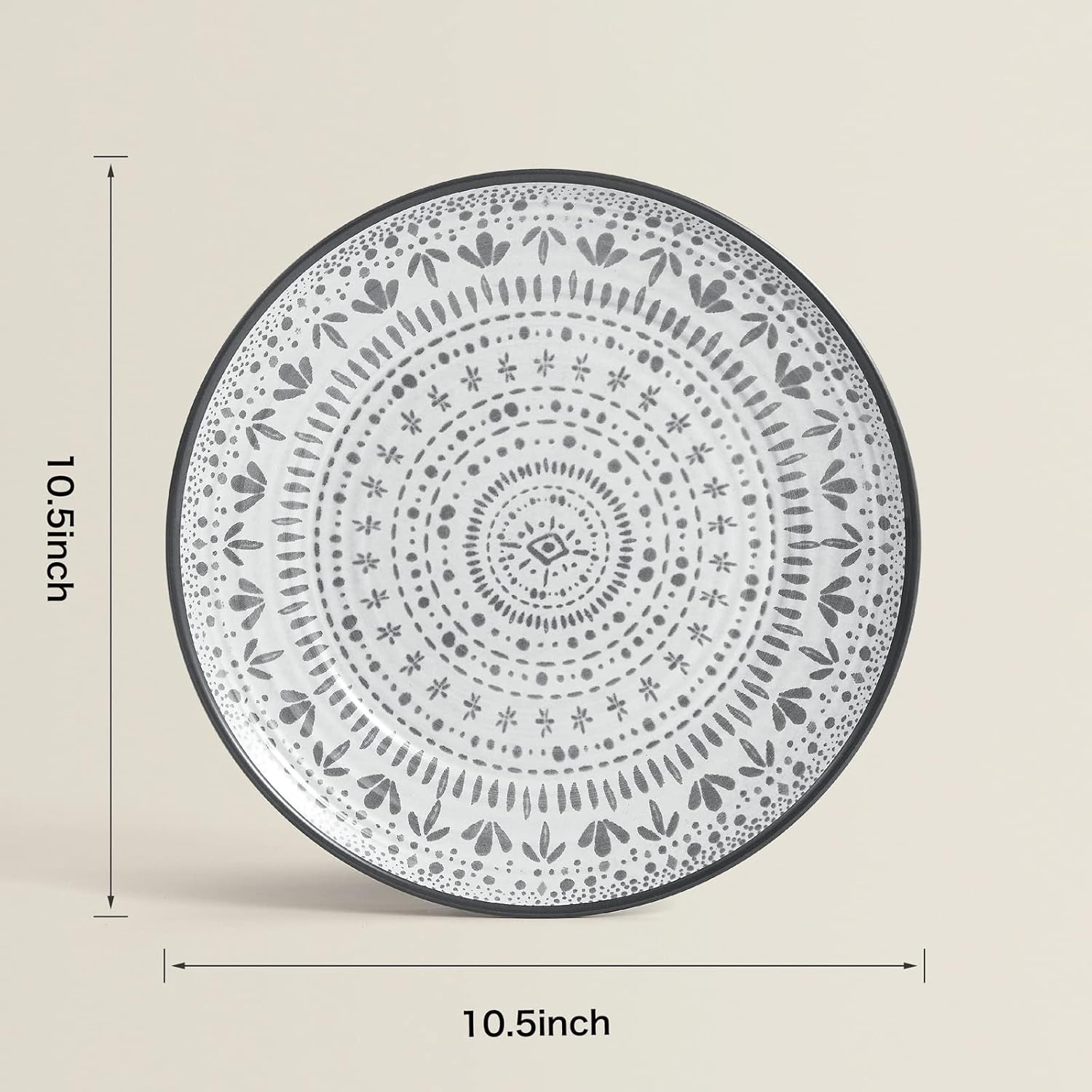 Ensemble de couverts de camping en mélamine 24 pièces pour 8 personnes – Ensemble d'assiettes et de couverts en mélamine, parfait pour les camping-cars, les fêtes dans le jardin et les fêtes sur la terrasse