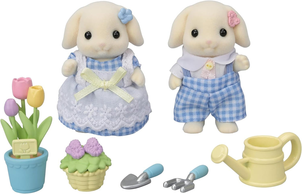Sylvanian Families - 5736 Blumen- und Garten-Spielset mit Figuren - Figuren für Puppenhaus